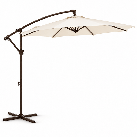 10 FT Cantilever Patio Umbrella with Adjustable Height & Tilt