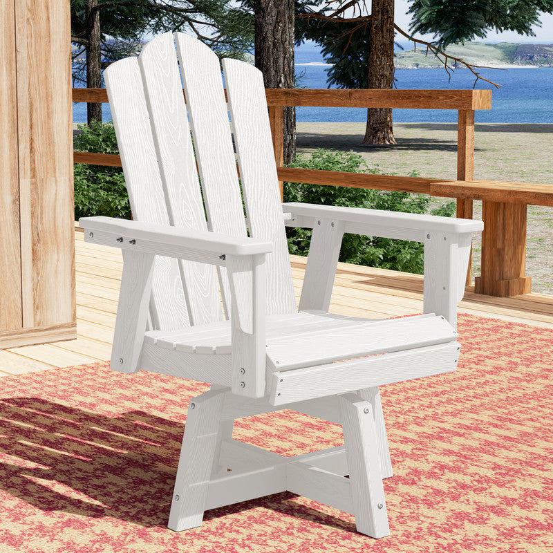 Swivel Dining Chair - White
