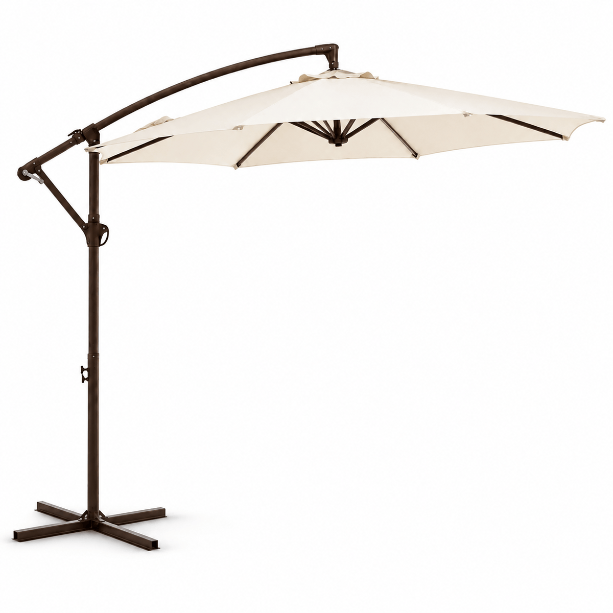 10 FT Cantilever Patio Umbrella with Adjustable Height & Tilt