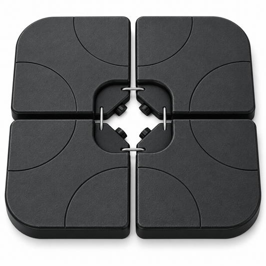 4-Piece Fillable Cantilever Umbrella Base Weights