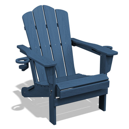LIKEPAY Folding Adirondack Chair - Navy - Set of 1