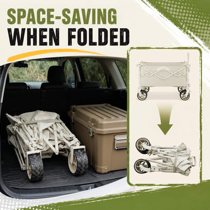3-in-1 Collapsible Wagon with Canopy & Tabletop