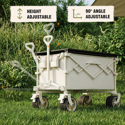 3-in-1 Collapsible Wagon with Canopy & Tabletop