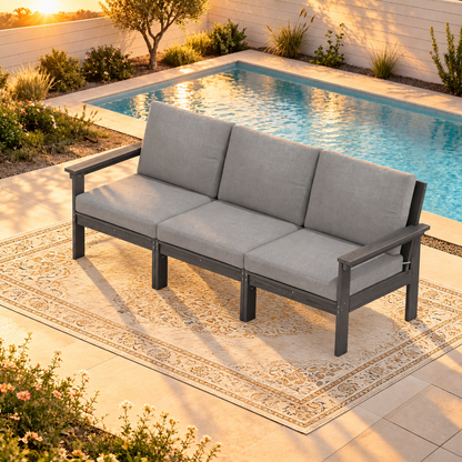LIKEPAY 3-Seater Sofa - Gray/Gray